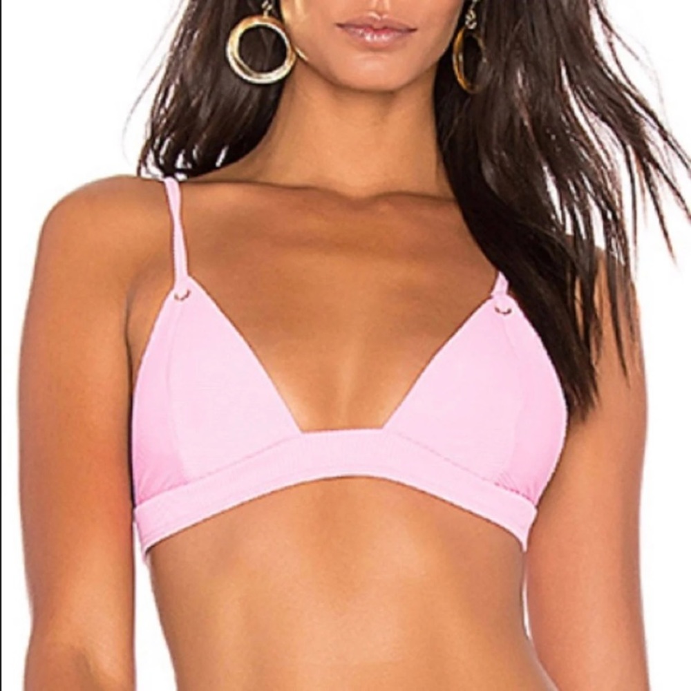 KOPPER AND ZINK LUCA RIBBED BIKINI STRAPPY TOP